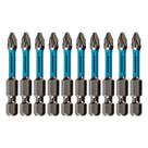 Bits torcao pz2, para ferramentas de impacto, aco cromo molibdenio, 50mm, 10pcs // gross