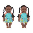 Black African Black Baby Cute Curly Black 12 polegadas Vinil Baby Toy