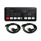 Blackmagic Design ATEM Mini Pro Conmutador en Vivo HDMI Paquete de 2 con Cables de 1.8 m