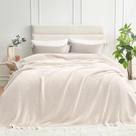 Blanket Snuggle Sac Queen Size Oversize Microfiber Ivory
