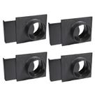 Blast Gate POWERTEC 70108-P4V para coletor de poeira de 4 polegadas - 4PK