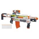 Blaster NERF Modulus ECS motorizado com mira, empunhadura e cano 10-Dart