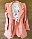 Blazer alfaiataria rosé tam g