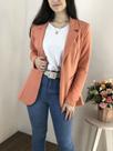 Blazer Alongado Alfaiataria Kessey Terracota - Elegância Versátil em Neoprene (REF: 8686137)