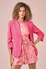 Blazer Basico 3/4 Carmin - Tamanho GG