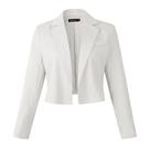 Blazer Beninos 806 Branco Feminino Manga Longa Cropped Blazer Beninos 806 Branco Feminino Manga Longa Cropped