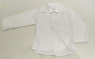 Blazer Branco com Camisa Social e Gravata Infantil 1 Anos Blazer Branco com Camisa Social e Gravata Infantil 1 Anos