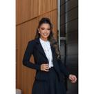 Blazer Casaco Feminino Crepe de Malha Moda Feminina Blazer Casaco Feminino Crepe de Malha Moda Feminina