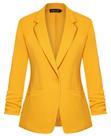 Blazer, casaco feminino MINTLIMIT, lapela entalhada, manga 3/4