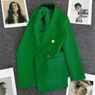 Blazer Casual Elegante Feminino, Moda Coreana, Jaqueta De Escritório De Cor Sólida, Casaco De Outono Blazer Casual Elegante Feminino, Moda Coreana, Jaqueta De Escritório De Cor Sólida, Casaco De Outono