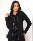Blazer confortável social malha crepe