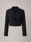 Blazer Cropped Preto Dzarm Blazer Cropped Preto Dzarm