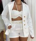 Blazer de botões branco