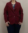Blazer de Jeans Feminino Bordô com Elastano - Tamanhos M e G