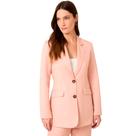 Blazer Dudalina Alongado Linho In24 Rosa Feminino Blazer Dudalina Alongado Linho In24 Rosa Feminino