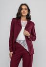 Blazer Em Linho com Ombreiras Estruturadas Bordô Salvatore Blazer Em Linho com Ombreiras Estruturadas Bordô Salvatore