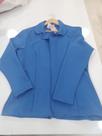 Blazer Feminino Azul adulto Corte Em Alfaiataria Tecido poliéster Tamanho M