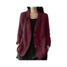 Blazer Feminino Elegante Oversized, Manga Comprida, Botão Único, Casaco Casual De Outono ZANZEA 2023