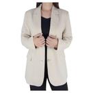 Blazer Feminino Facinelli By Mooncity Over Bege Off - 6901 Blazer Feminino Facinelli By Mooncity Over Bege Off - 6901