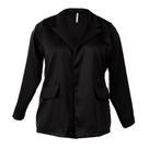 Blazer Feminino Habana Plus Size de Alfaiataria Preto Blazer Feminino Habana Plus Size de Alfaiataria Preto