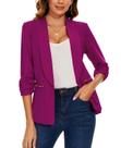 Blazer feminino MINTLIMIT, gola de xale aberta, frontal, 2GG