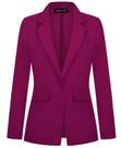 Blazer feminino MINTLIMIT, manga comprida, lapela entalhada, 2GG, violeta