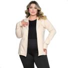 Blazer Feminino Moda Plus Size Social Casaquinho Manga Longa