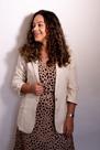Blazer Feminino Natural de Linho Marias
