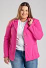 Blazer Feminino Plus Size em Moletom Peluciado Fechamento com Botões - Serena