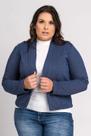 Blazer Feminino Plus Size Moleton Canelado Aberto - Cereja Rosa