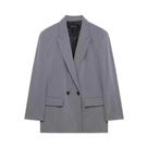 Blazer Feminino Preto Oversized Casual Para Escritório Manga Longa Primavera 2025