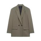 Blazer Feminino Preto Oversized Casual Para Escritório Manga Longa Primavera 2025