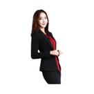 Blazer Feminino Slim Fit Chiffon - Manga Comprida, Cor Doce, Botão Único