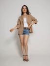 Blazer Feminino Social De Botão 3/4 De Alfaiataria .blz-003