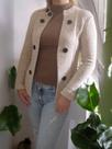 Blazer feminino trico mousse slim alfaiataria