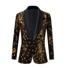 Blazer HJQSC Masculino, Veludo Colorido, Lantejoulas Brilhantes, Slim Fit Blazer HJQSC Masculino, Veludo Colorido, Lantejoulas Brilhantes, Slim Fit