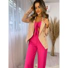 Blazer Inspiração Balmain Nude Blazer Inspiração Balmain Nude