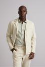 Blazer Linen Blend Slim Fit - Bege Areia