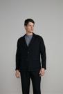 Blazer Linen Blend Slim Fit - Preto