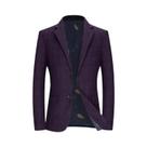Blazer Listrado De Duas Cores Em Tamanho Grande Para Homens, Moda Casual Acessível Para Várias