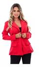 Blazer Luxo Botões Forrados Moda Feminina R068