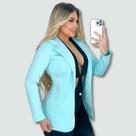 Blazer Luxo Terninho Acinturado Social Blogueirinha