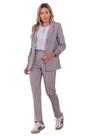 Blazer Malha Matuta Essencial Cinza