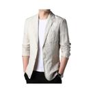 Blazer Masculino 100% Linho Moda Primavera Verão 2025 Casaco Fino Elegante Tecido De Alta Qualidade