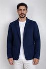 Blazer Masculino de Moletom Tony Menswear Slim Fit Azul Marinho - Confortável e Versátil Blazer Masculino de Moletom Tony Menswear Slim Fit Azul Marinho - Confortável e Versátil