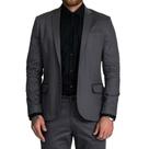 Blazer Masculino Docthos Slim Cinza Mescla Escuro - 609226