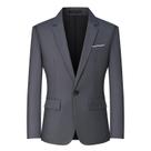 Blazer Masculino Mylldey Slim Fit - Casual e Social - Tamanho GG - Cinza