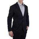 Blazer Masculino Ogochi Sarja Cult Slim Plus Size Preto 0715 Blazer Masculino Ogochi Sarja Cult Slim Plus Size Preto 0715