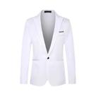 Blazer Masculino Slim Fit Antirrugas Sem Necessidade De Passar a Ferro, Casual De Negócios, Moderno, Blazer Masculino Slim Fit Antirrugas Sem Necessidade De Passar a Ferro, Casual De Negócios, Moderno,