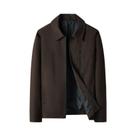 Blazer Masculino Slim Fit Casual De Negócios Com Zíper Fino Para Primavera E Outono
